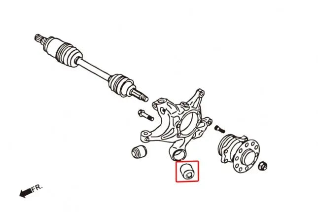 Hardrace - Rear Knuckle Bushing Scion, Subaru, Toyota