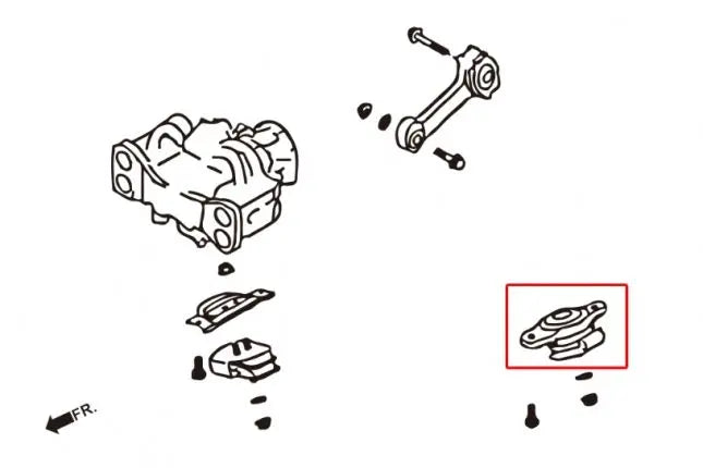 Hardrace - Harden Engine Mount Subaru Forester, Legacy/outback
