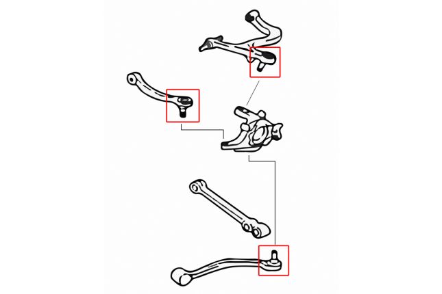 Hardrace - Rear Arm Ball Joint Mitsubishi Lancer evolution