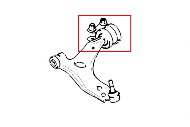 Hardrace - esi- ja alumise õõtsa puks, tagumine külg, Mazda 3, 5