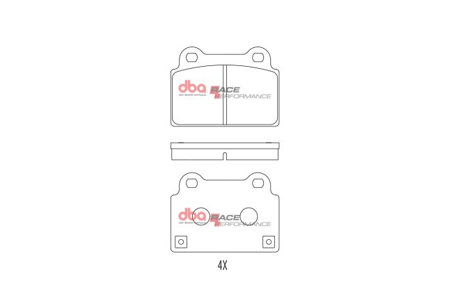 DBA - DB2215RP - DBA Racing Performance Brake Pads; Rear