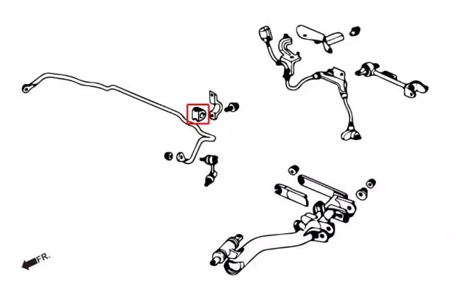 Tagumise stabilisaatori puks Honda Civic, Integra