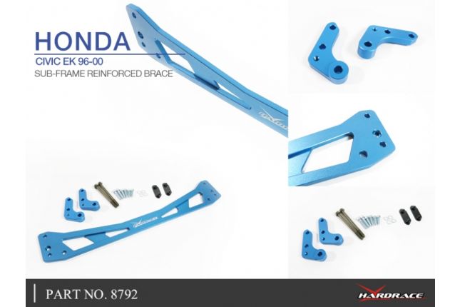 Hardrace - Sub-frame Reinforced Brace Honda Civic Black