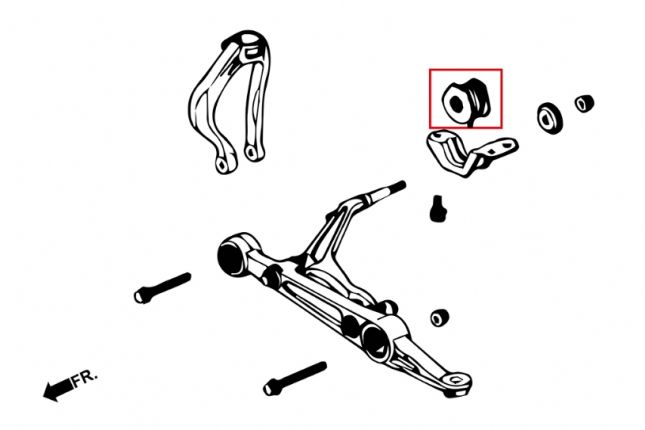 Hardrace - Front Compliance Bushing Honda Civic, CR-V