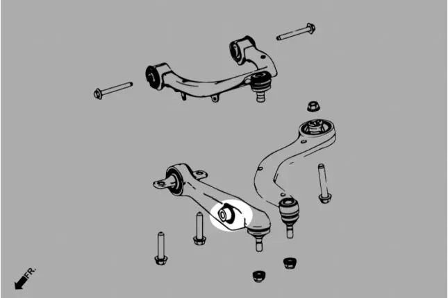 Front Lower Front Arm Bushing - Shock Tesla Model 3, Model y