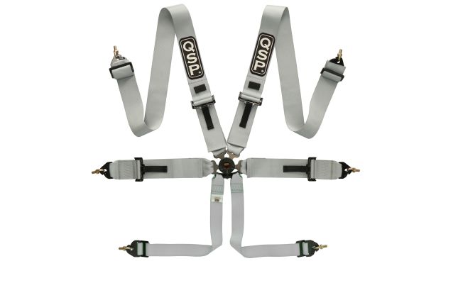 QSP - 6-point safety harness Pro Plus FIA - Grey