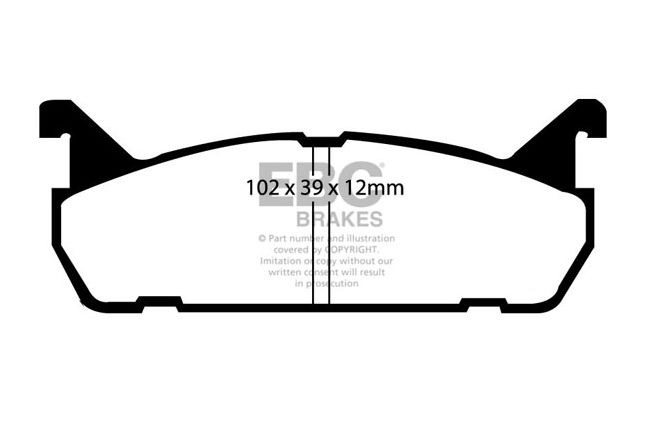 EBC - DP5828B - EBC Bluestuff B piduriklotsid; tagumised