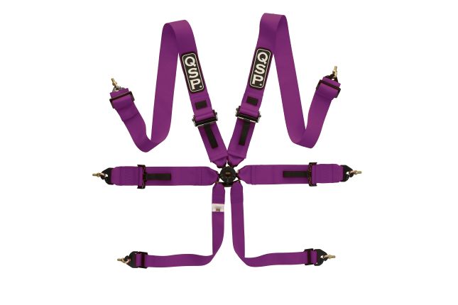QSP - 6-point safety harness Pro Plus FIA - Purple