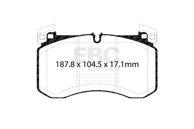 EBC - DP52409NDX - EBC Bluestuff NDX Brake Pads; Front