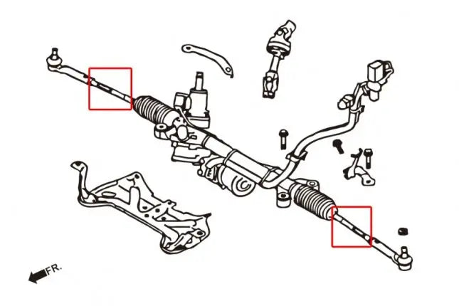 Hardrace - Hard Tie Rod Subaru Forester, Impreza, XV