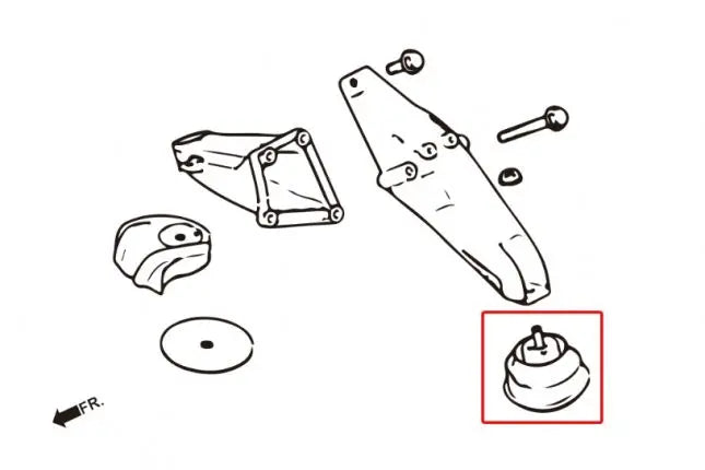 Hardrace - Harden Engine Mount Bmw 3 Series, Z3, Z4