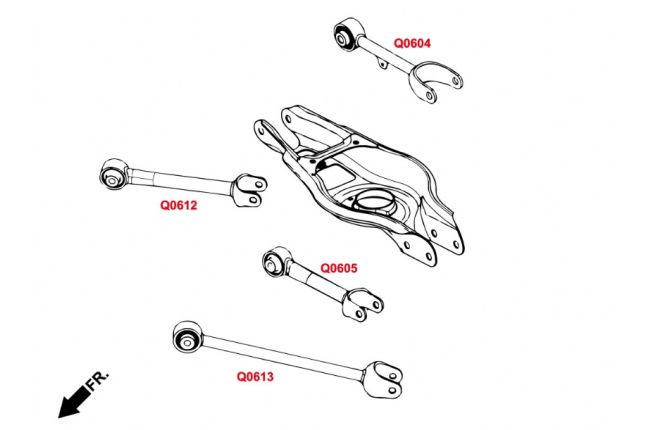 Rear Toe Kit Tesla Model 3