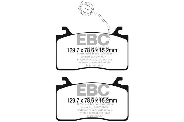 EBC - DP52325NDX - EBC Bluestuff NDX Brake Pads; Front