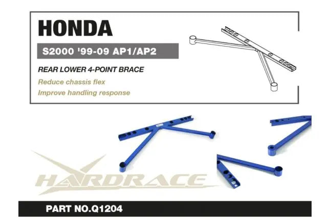Hardrace - Rear Lower 4-point Brace Honda S2000