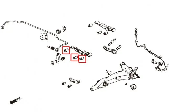 Hardrace - Rear Lower Arm Bushing Honda Civic