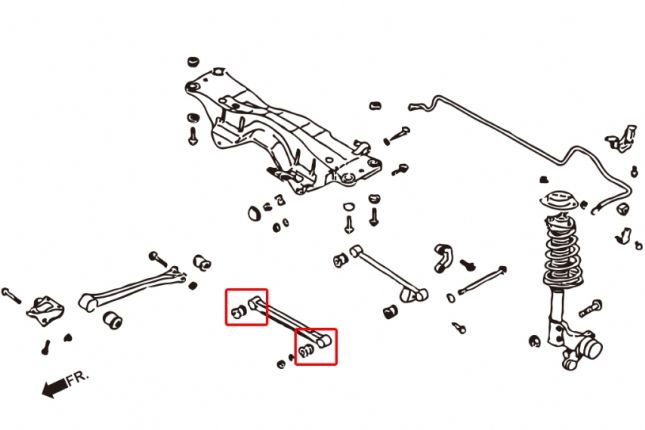 Hardrace - Rear Front Lateral Arm Bushing Subaru Forester, Impreza, Legacy/outback - 7240