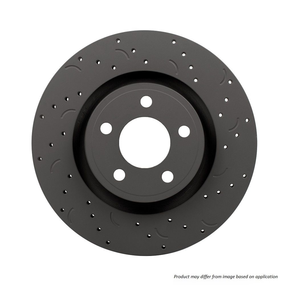 Hawk - HTC4448 - Hawk Talon Slotted & Drilled Brake Discs; Front