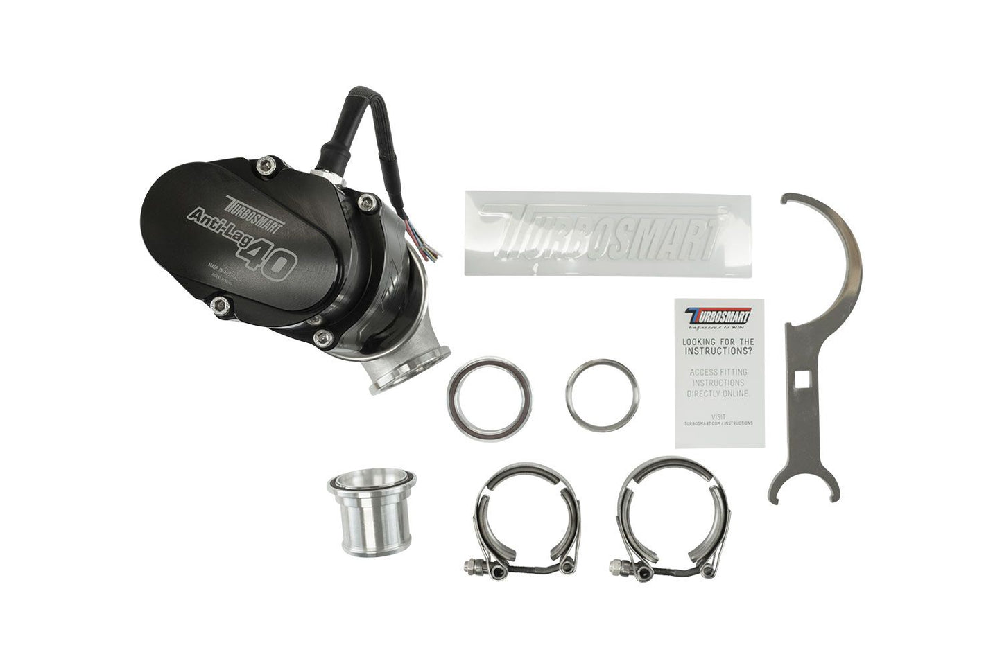 Turbosmart - GenV eALV40 Electronic Anti-Lag Valve - TS-0552-1601