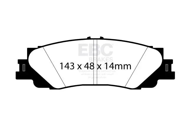 EBC - DP42461R - EBC Yellowstuff Brake Pads; Rear
