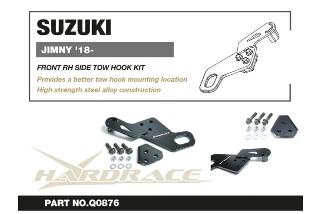 Hardrace - eesmise haakekonksu komplekt Suzuki Jimny