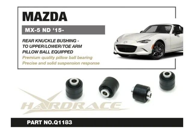 Hardrace - Rear Knuckle Bushing - Connect To Upper/lower/toe Arms Mazda MX-5 MIATA