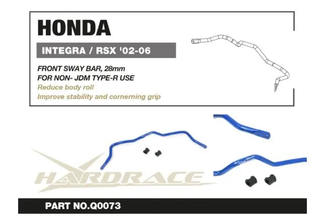 Hardrace - eesmine stabilisaator Honda Integra, Civic