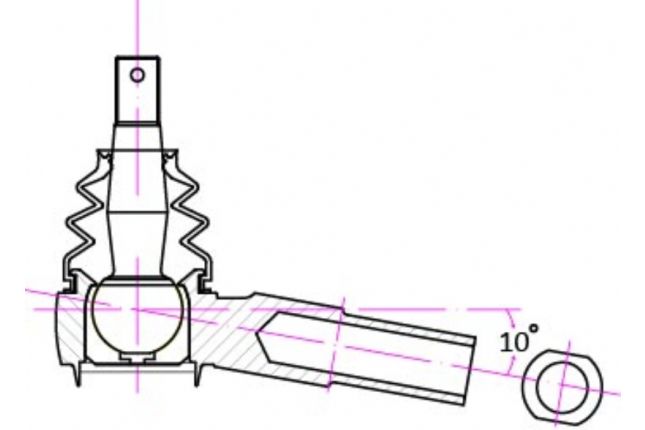 Hardrace - Rc Tie Rod End Infiniti Q45, Nissan 240SX
