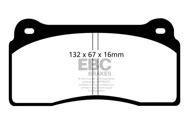 EBC - DP41110R - EBC Yellowstuff Brake Pads; Front