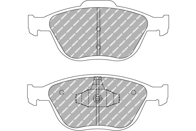 Ferodo - FER-FCP1568H - Ferodo DS2500 Brake Pads; Front/Rear
