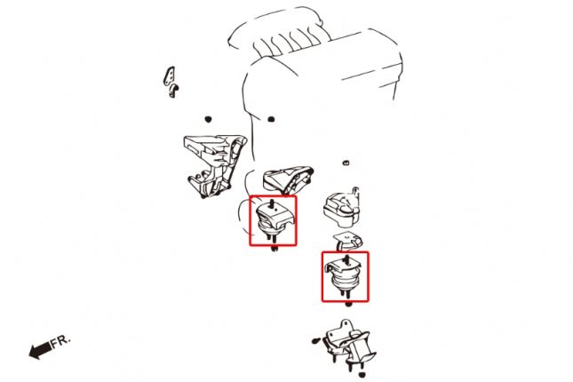 Hardrace - Hardeni mootorikinnitus Lexus IS, Toyota Altezza, Crown, Mark II jaoks