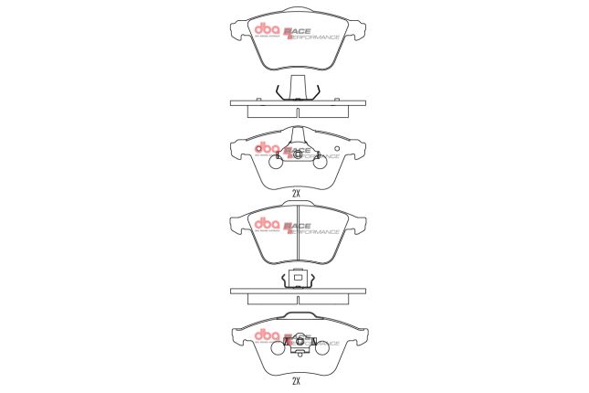 DBA - DB2210RP - DBA Racing Performance Brake Pads; Front