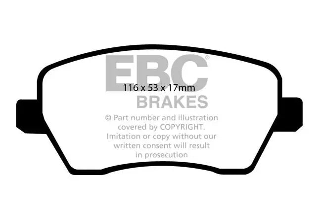 EBC - DP51903NDX - EBC Bluestuff NDX Brake Pads; Front