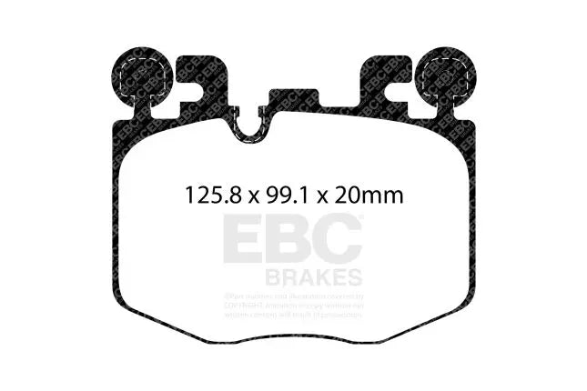 EBC - DP52522NDX - EBC Bluestuff NDX Brake Pads; Front