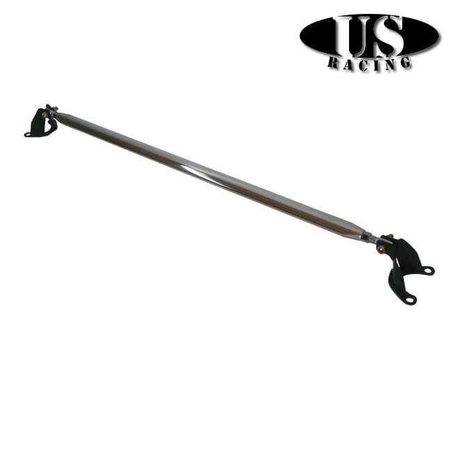 US-Racing - US-Racing Strutbrace Rear Upper N-Style Polished (Civic 87-01/CRX/Del Sol/Integra) - STR-CV88-RU-N-P