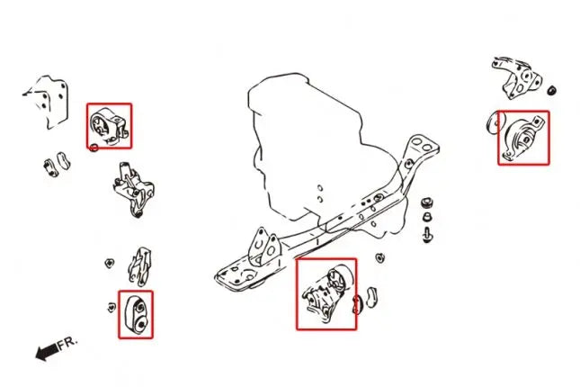 Hardrace - Reinforced Engine Mount Nissan March