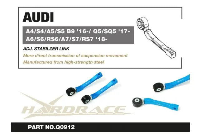 Hardrace - Rear Adj. Stabilizer Link Audi