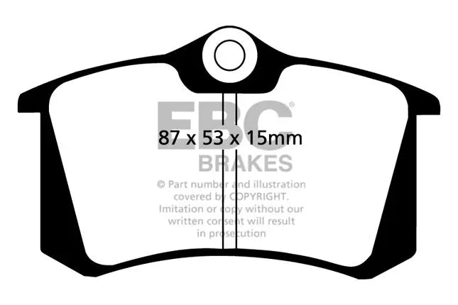 EBC - DP2680 - EBC Greenstuff 2000 Brake Pads; Rear