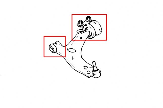 Hardrace - esi-alumiiniumist õõtshoova puks Ford Focus, Volvo C30, S40, V50