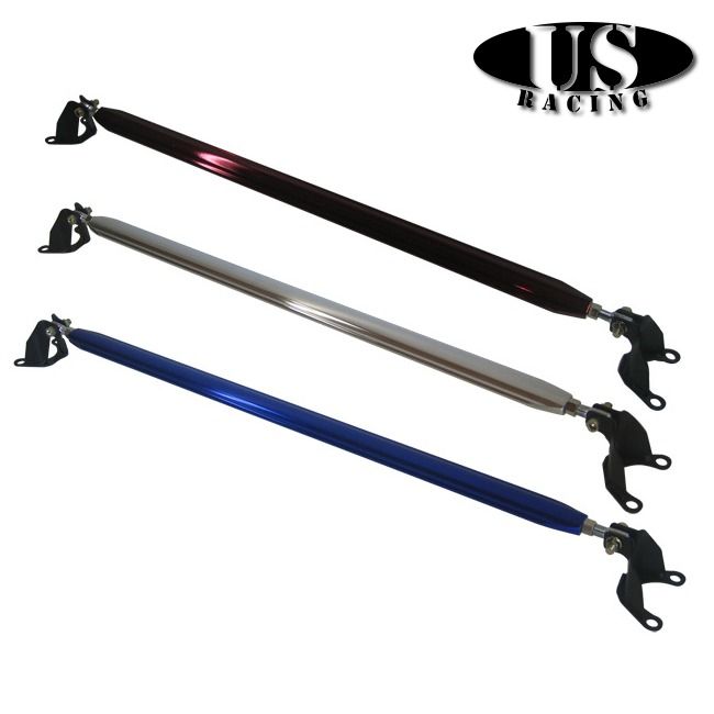 US-Racing - US-Racing Strutbrace Rear Upper B-Style Blue (Civic 87-01/CRX/Del Sol/Integra) - STR-CV88-RU-B-B