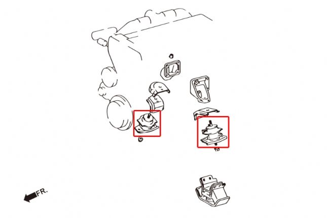 Hardrace – Harden Engine Mount Lexus GS, SC, Toyota Soarer, Supra