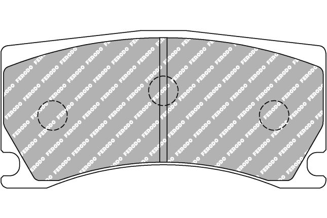 Ferodo - FER-FRP3135H - Ferodo DS2500 Brake Pads; Front/Rear