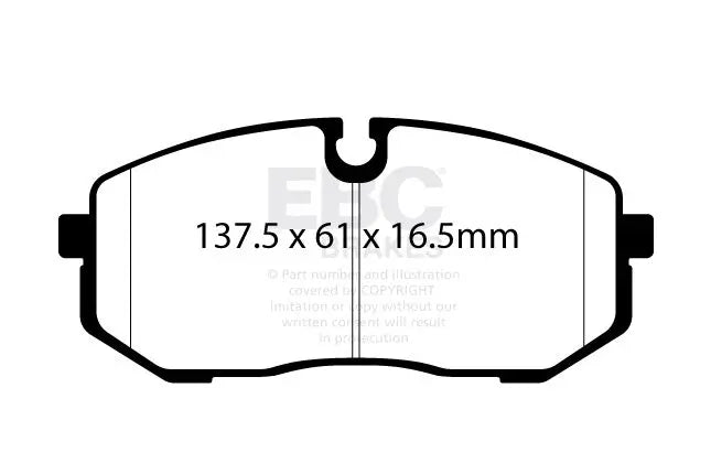 EBC - DP52500NDX - EBC Bluestuff NDX Brake Pads; Front