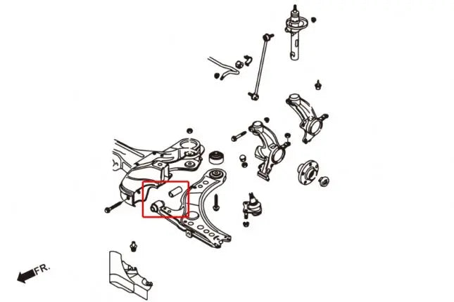 Hardrace - Front Lower Arm - Front Bushing Audi, Skoda, Volkswagen