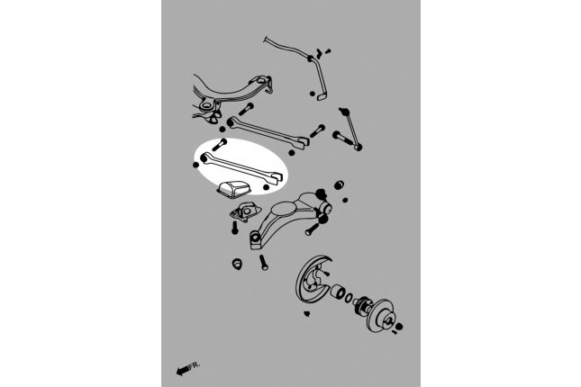 Hardrace – tagumine kaldkambri komplekt Audi A3, S3, TT, Volkswagen Golf r