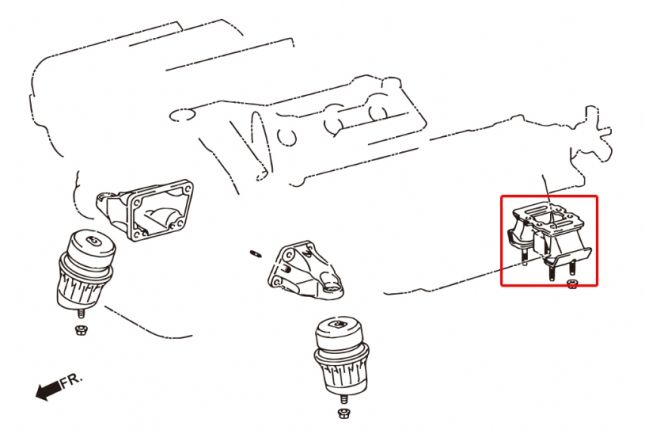 Hardrace - Transmission Mount Lexus, Toyota