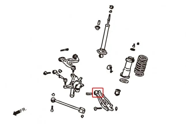 Hardrace - Rear Lower Arm Bushing Lexus IS, Toyota Altezza, Mark ii