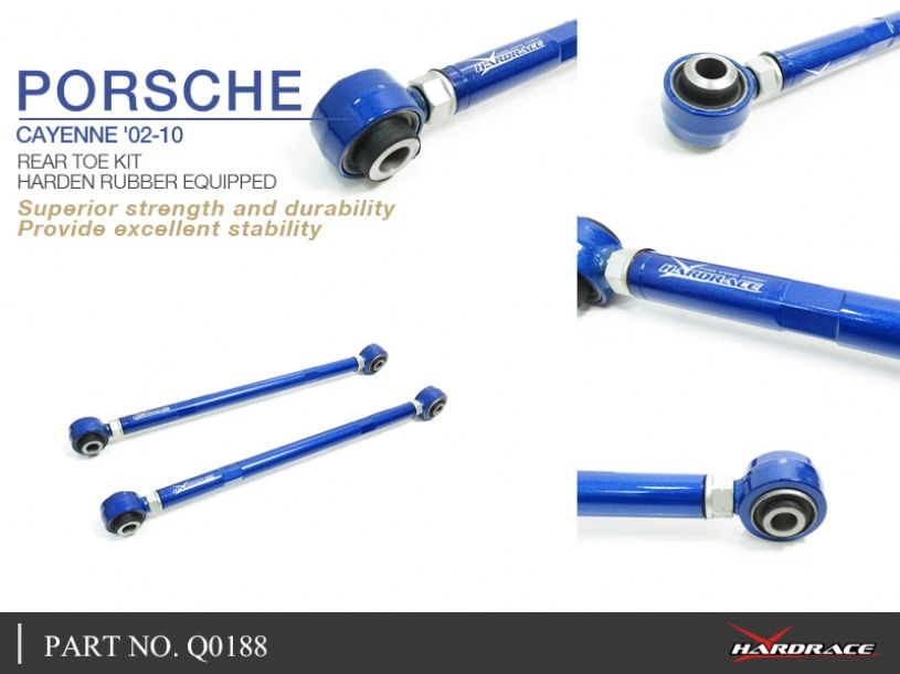 Hardrace - Rear Toe Kit Audi Q7, Porsche Cayenne, Volkswagen Touareg
Hardrace
Be the first to review this product
Item #
Q0188