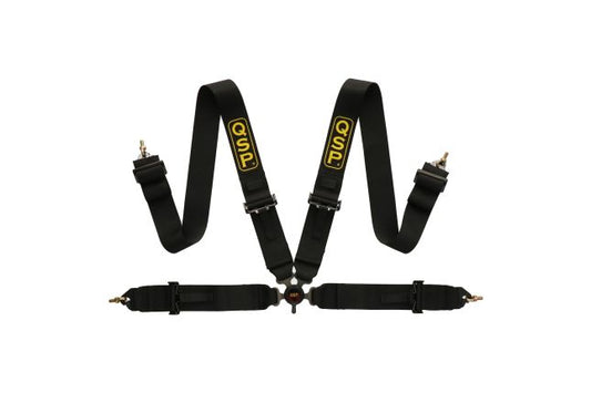 QSP - Seat Belt 4-P 3/3 - NON FIA - Black
