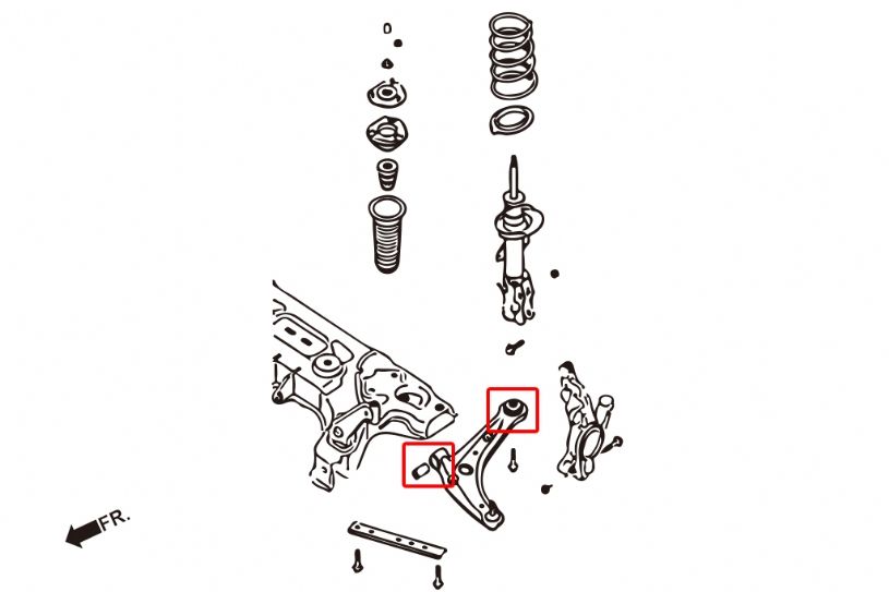 Hardrace - Front Lower Arm Bushing Ford Fiesta, Mazda 2 - 7709