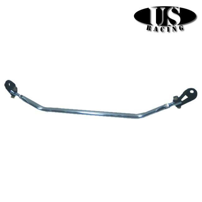 US-Racing - US-Racing Strutbrace Front Lower N-Style Polished (Civic 87-01/CRX/Del Sol/Integra) - STR-CV88-FL-N-P
